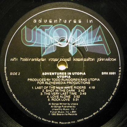 Utopia (5) : Adventures In Utopia (LP, Album, Los)
