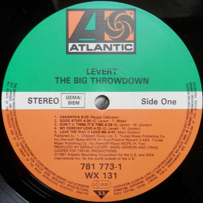 Levert : The Big Throwdown (LP, Album)