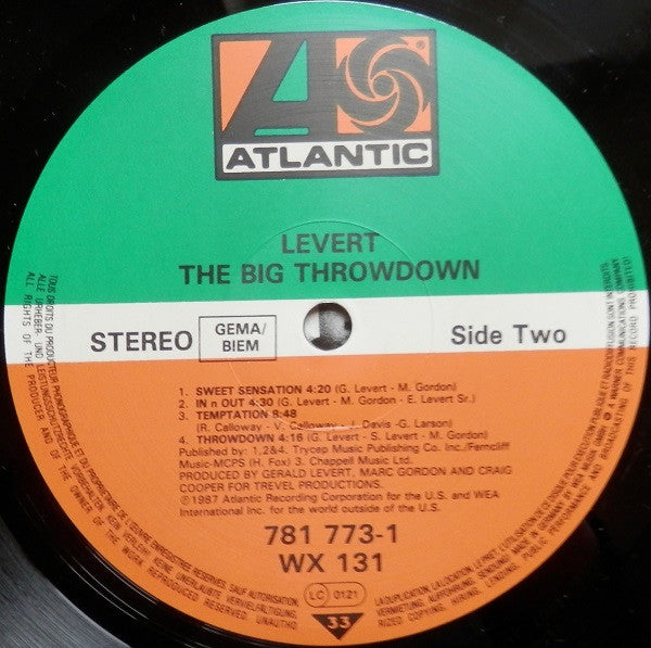 Levert : The Big Throwdown (LP, Album)