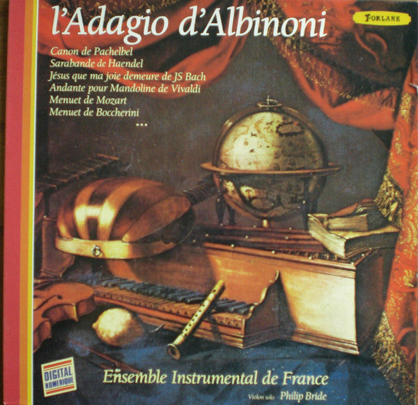 Ensemble Instrumental De France, Philip Bride : L'Adagio D'Albinoni (LP)