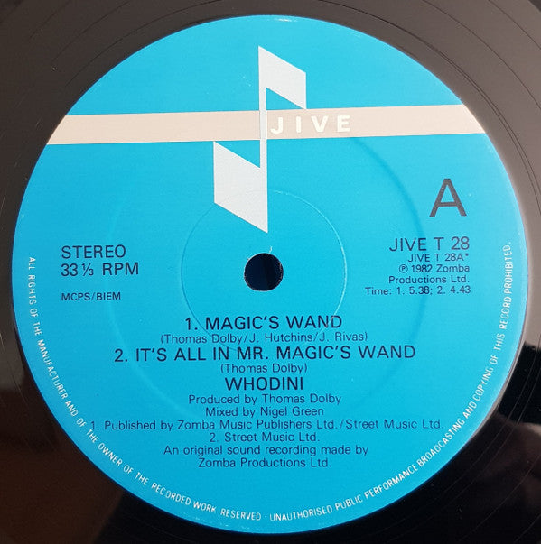 Whodini : Magic's Wand (12", Single)