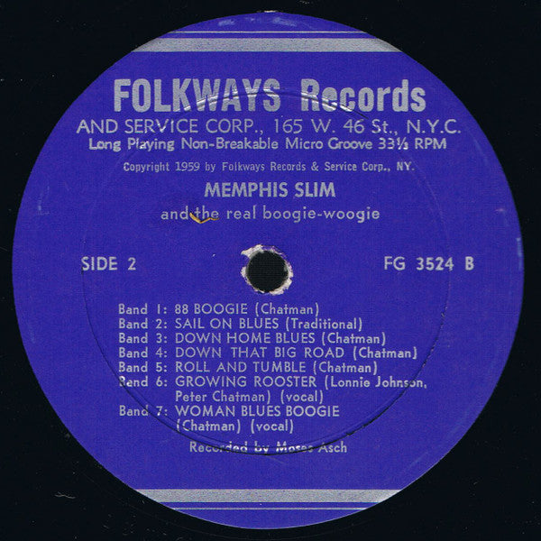 Memphis Slim : The Real Boogie Woogie: Memphis Slim Piano Solos (LP, Album)