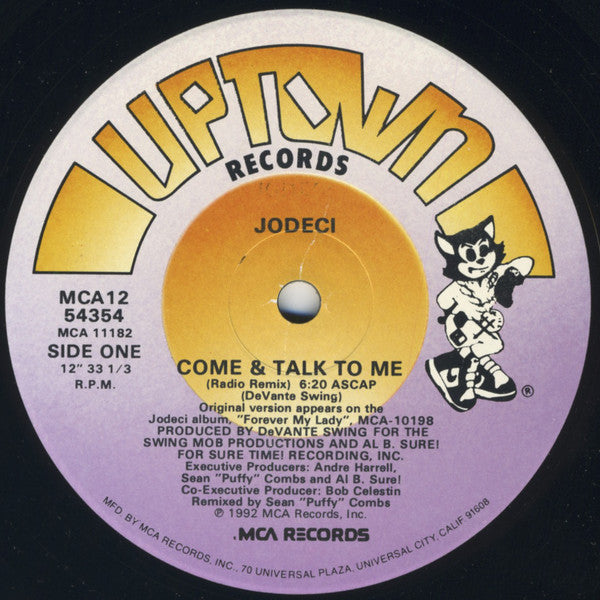 Jodeci : Come & Talk To Me (12", Single)