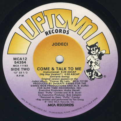 Jodeci : Come & Talk To Me (12", Single)