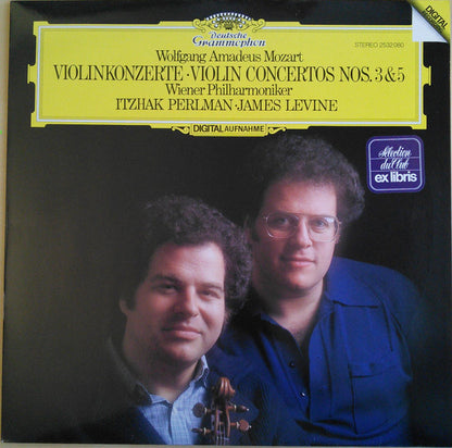 Wolfgang Amadeus Mozart • Wiener Philharmoniker • Itzhak Perlman • James Levine (2) : Violinkonzerte = Violin Concertos Nos. 3 & 5 (LP)