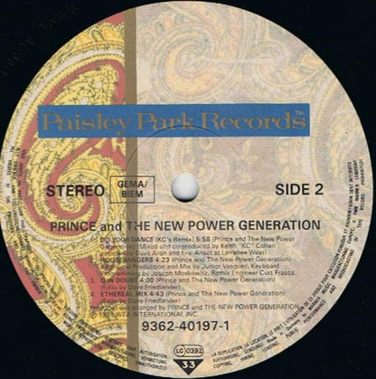 Prince And The New Power Generation : Cream (Remixes) (12")