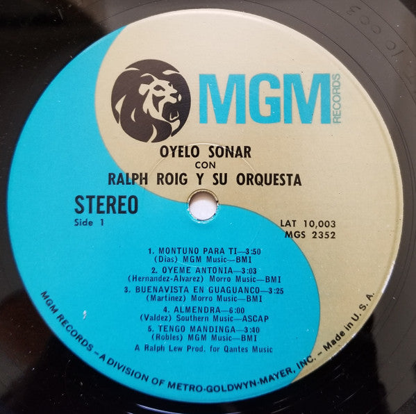 Ralph Roig Y Su Orquesta : Oyelo Sonar Con Ralph Roig Y Su Orquesta (LP, Album)