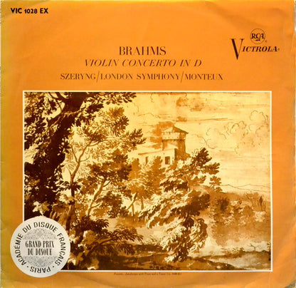Johannes Brahms - Henryk Szeryng, London Symphony Orchestra, Pierre Monteux : Violin Concerto In D (LP, Album, Mono, RE)