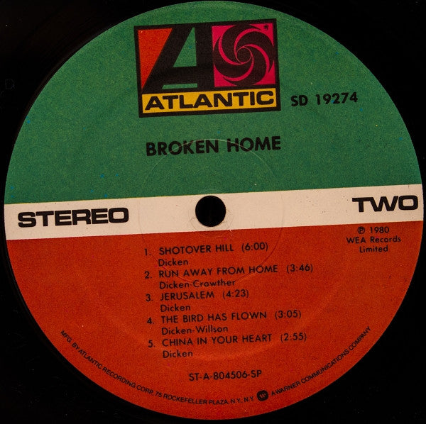 Broken Home (2) : Broken Home (LP, Album, Spe)