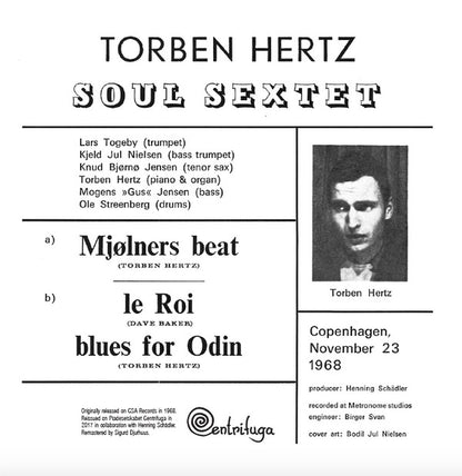 Torben Hertz Soul Sextet : Torben Hertz Soul Sextet (7", EP, RE)