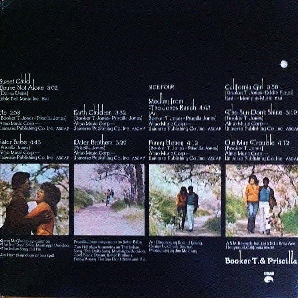 Booker T. Jones & Priscilla Jones : Booker T. & Priscilla (2xLP, Album, Promo, Gat)