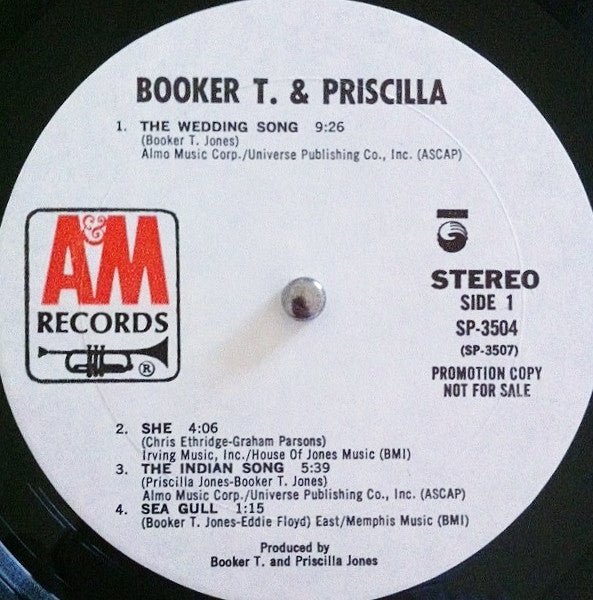 Booker T. Jones & Priscilla Jones : Booker T. & Priscilla (2xLP, Album, Promo, Gat)