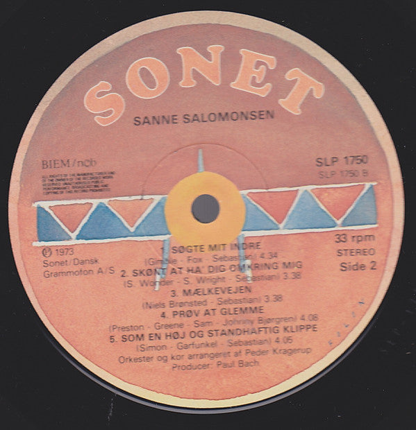 Sanne Salomonsen : Sanne Salomonsen (LP, Album, RE)