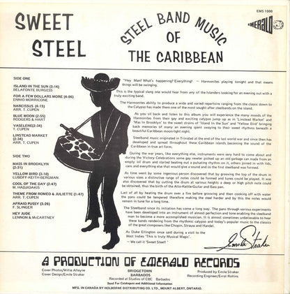The Bank Of America Harmonites : Sweet Steel (The Exciting Sounds Of The Bank Of America Harmonites) (LP, Album)
