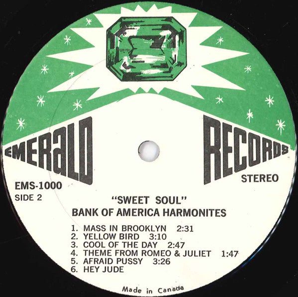 The Bank Of America Harmonites : Sweet Steel (The Exciting Sounds Of The Bank Of America Harmonites) (LP, Album)