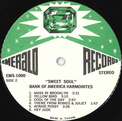 The Bank Of America Harmonites : Sweet Steel (The Exciting Sounds Of The Bank Of America Harmonites) (LP, Album)