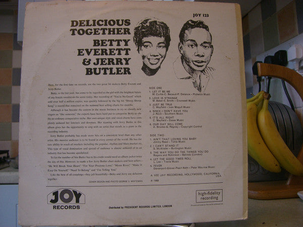 Betty Everett & Jerry Butler : Delicious Together (LP, Album)