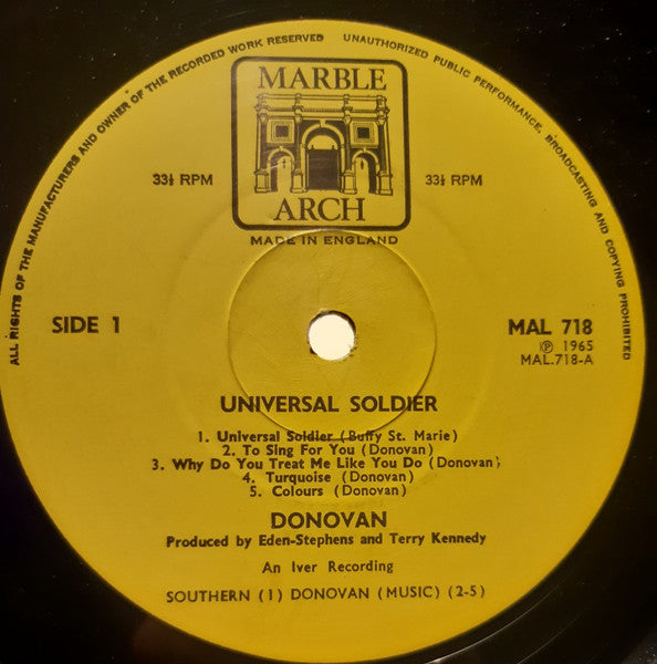 Donovan : Universal Soldier (LP, Comp, Mono)