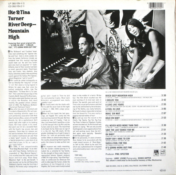 Ike & Tina Turner : River Deep - Mountain High (LP, Album, RE)