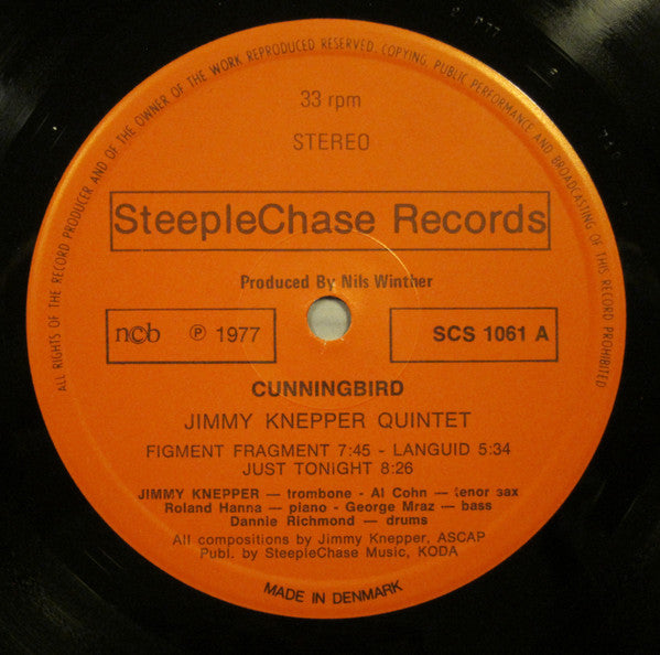 Jimmy Knepper Quintet : Cunningbird (LP, Album)