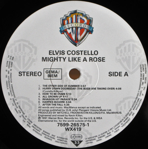 Elvis Costello : Mighty Like A Rose (LP, Album)