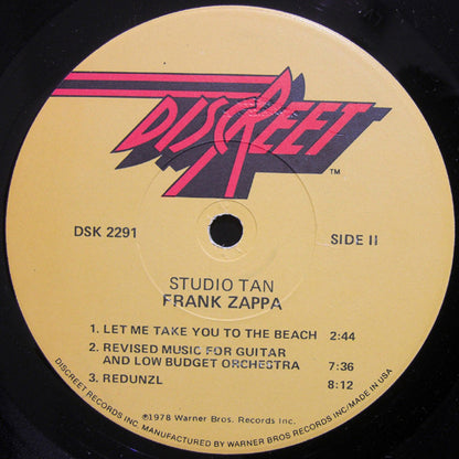 Frank Zappa : Studio Tan (LP, Album, Win)