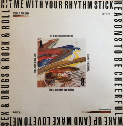 Ian Dury And The Blockheads : Hit Me With Your Rhythm Stick (Paul Hardcastle Remixes) (12")