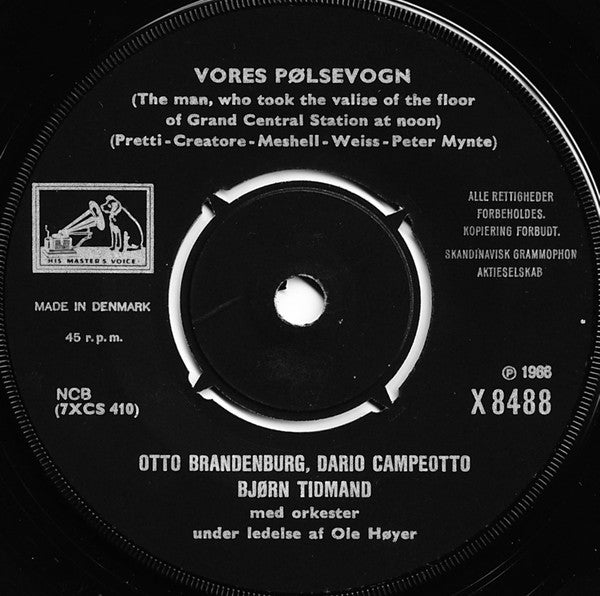 Otto Brandenburg, Dario Campeotto, Bjørn Tidmand : En U-båd, Der Er Gul (7", Single)