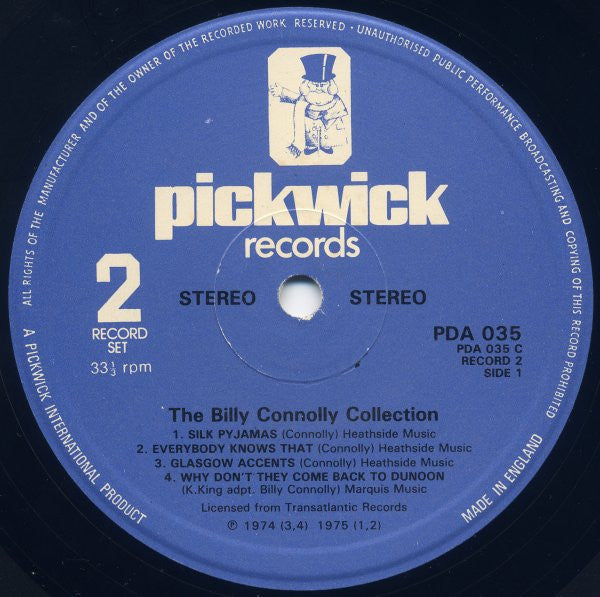 Billy Connolly : The Billy Connolly Collection (2xLP, Album, Comp)