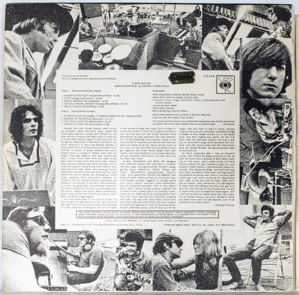 Mike Bloomfield / Al Kooper / Stephen Stills : Super Session (LP, Album)