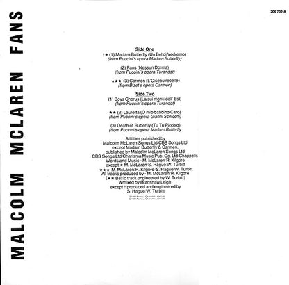 Malcolm McLaren : Fans (LP, Album)