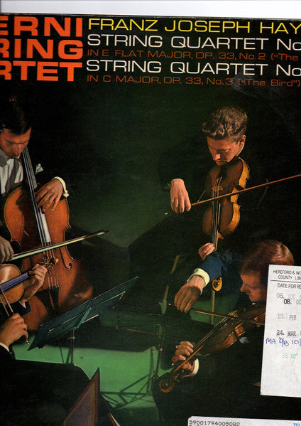 Joseph Haydn, The Alberni Quartet : String Quartet No. 38 "The Joke" / String Quartet No. 39 "The Bird" (LP, Album, Mono, Lab)