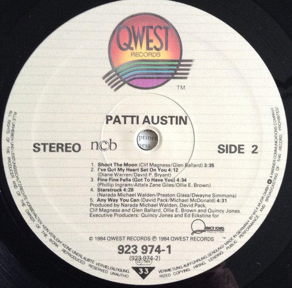 Patti Austin : Patti Austin (LP, Album)