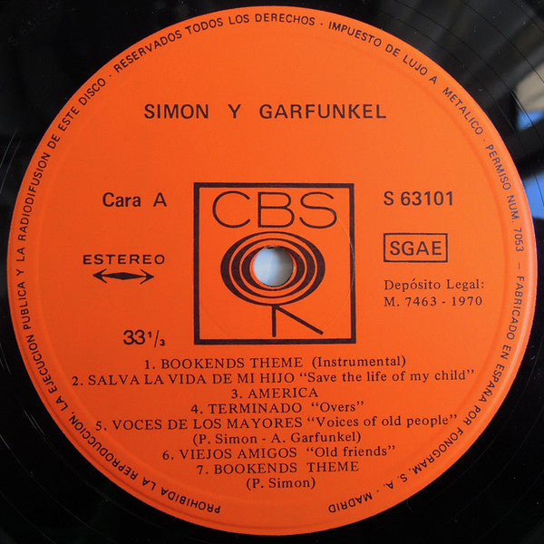 Simon & Garfunkel : Bookends (LP, Album)