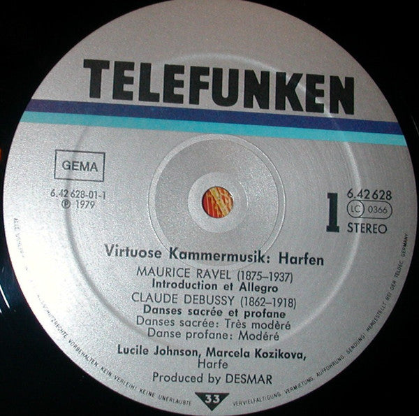 Lucile Johnson (2), Marcela Kozikova : Virtuose Kammermusik: Harfen (LP, Album)