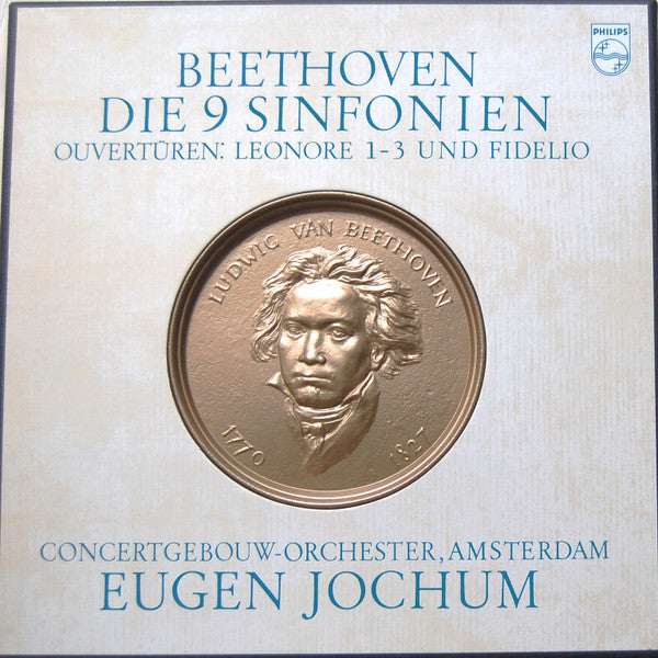 Ludwig van Beethoven - Concertgebouworkest, Eugen Jochum : Die 9 Sinfonien, Ouvertüren: Leonore 1 -3 Und Fidelio (9xLP, box)