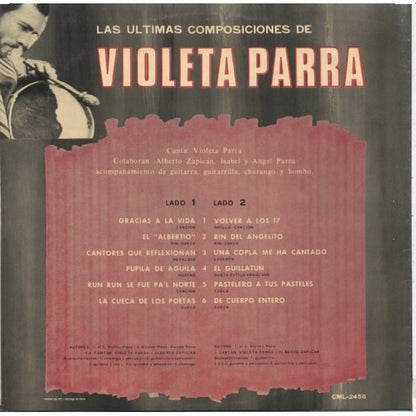 Violeta Parra : Las Ultimas Composiciones De Violeta Parra (LP, Album, RE)