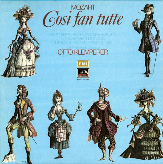 Wolfgang Amadeus Mozart, Margaret Price, Yvonne Minton, Lucia Popp, Luigi Alva, Geraint Evans, Hans Sotin, Otto Klemperer, New Philharmonia Orchestra : Cosi Fan Tutte   (Box + 4xLP)