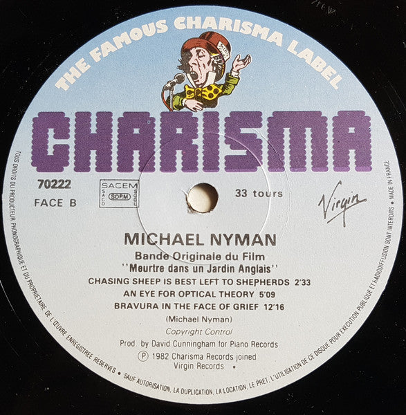 Michael Nyman : Meurtre Dans Un Jardin Anglais (Bande Originale Du Film) (LP, Album, RE)