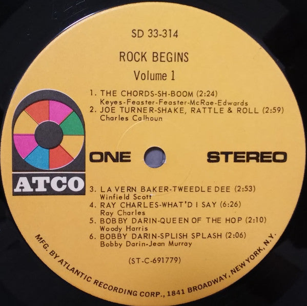 Various : Rock Begins Volume 1 (LP, Comp)