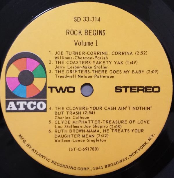 Various : Rock Begins Volume 1 (LP, Comp)