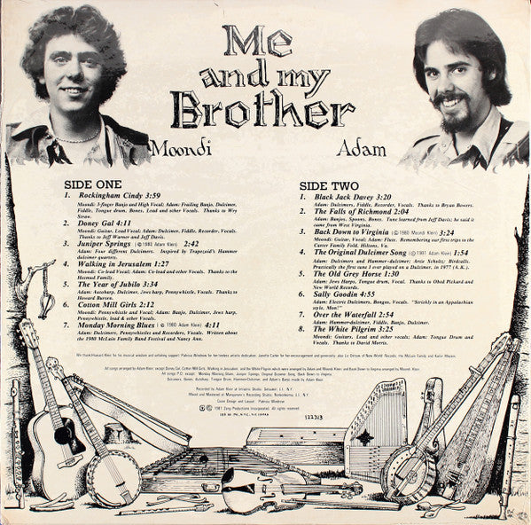 Adam Klein (4) And Moondi Klein : Me And My Brother (LP)