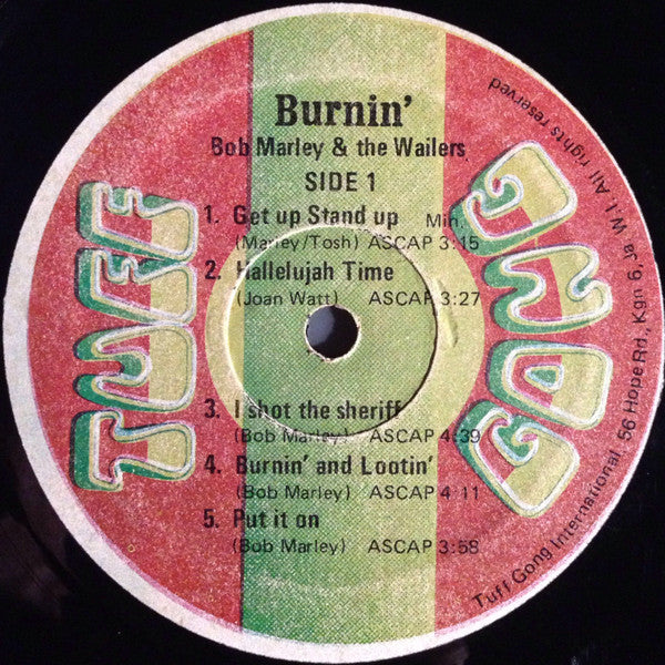 The Wailers : Burnin'  (LP, Album)
