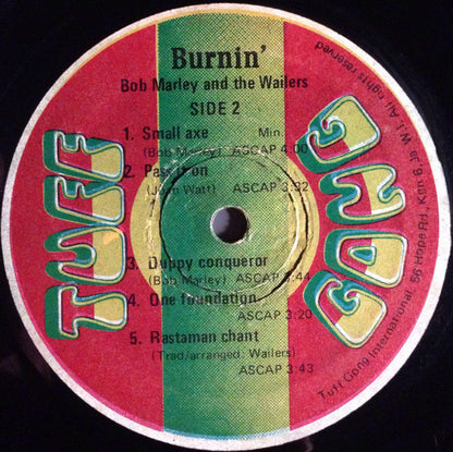The Wailers : Burnin'  (LP, Album)