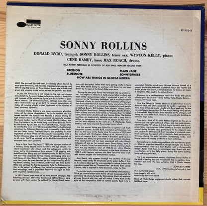 Sonny Rollins : Sonny Rollins Volume 1 (LP, Album)