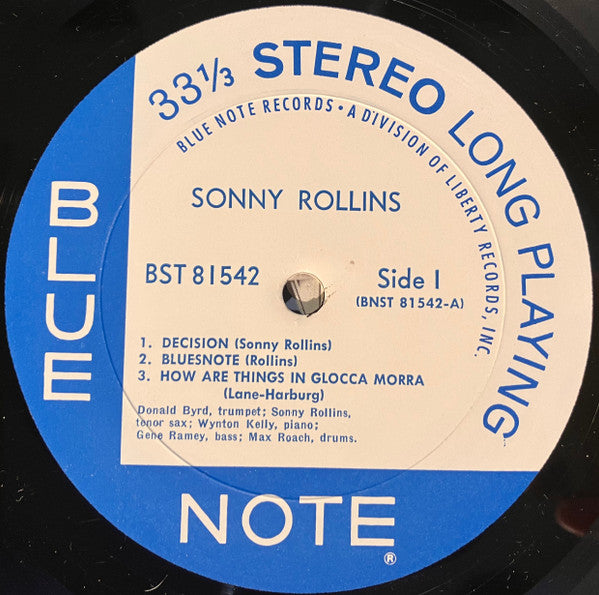 Sonny Rollins : Sonny Rollins Volume 1 (LP, Album)