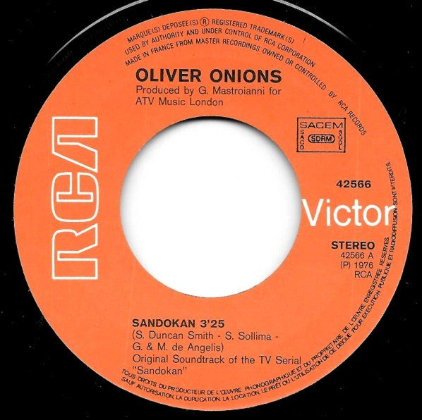 Oliver Onions : Sandokan (7", Single)