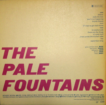 The Pale Fountains : ... From Across The Kitchen Table (LP, Album)