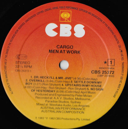 Men At Work : Cargo (LP, Album)