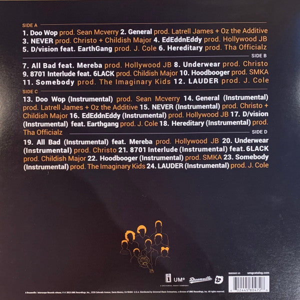 J.I.D : The Never Story (2xLP, Album, RE, S/Edition, Ora)